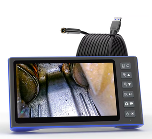 Ендоскоп T23 7" IPS з двома камерами Dual Lens, 1080P HD, підтримкою TF-карти, кабель 5 м, 5.5 мм T23-DUAl-5 фото