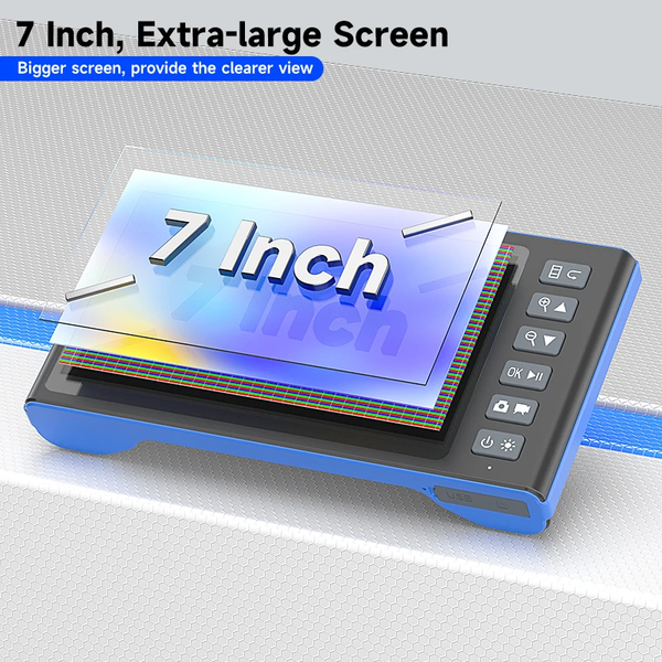 Ендоскоп T23 7" IPS з двома камерами Dual Lens, 1080P HD, підтримкою TF-карти, кабель 5 м, 5.5 мм T23-DUAl-5 фото