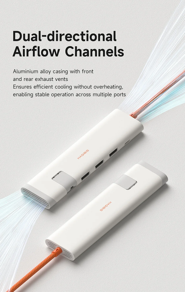 USB-C док-станція Hagibis 5-в-1 з HDMI 4K 60 Гц, 3&times;USB 3.0 та Power Delivery 100 Вт KZWN01H фото