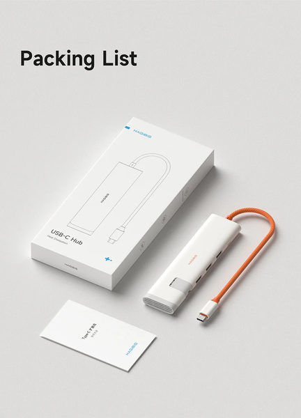 USB-C док-станція Hagibis 5-в-1 з гігабітним LAN RJ45, 3&times;USB 3.0 та Power Delivery 100 Вт KZWN01R фото