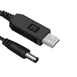 Кабель підвищення напруги з 5В до 12В USB &rarr; DC 5.5&times;2.1 мм для роутера та іншого обладнання (USB-DC12) USB-DC12 фото