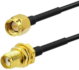 Кабель антенний подовжувач SMA  для 4G 3G GSM WiFi роутера, модему, коаксіал RG174, 5 м BT091h-5 фото