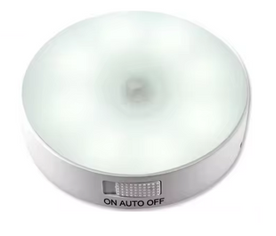 LED нічник з датчиком руху на акумуляторі з перемикачем, біле світло 000-022-001 фото